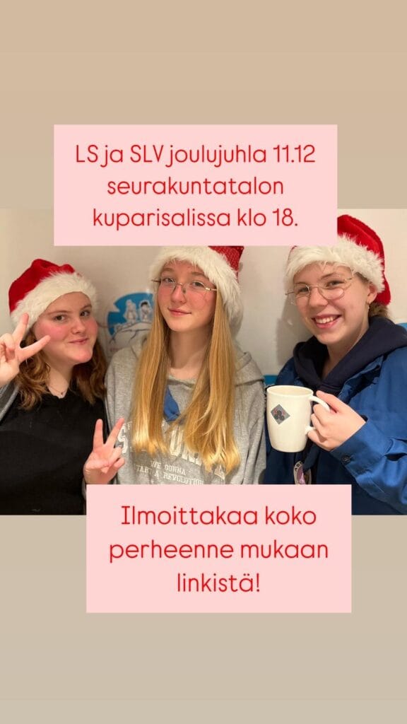 Joulujuhlaan ilmottautuminen - Lue lisää