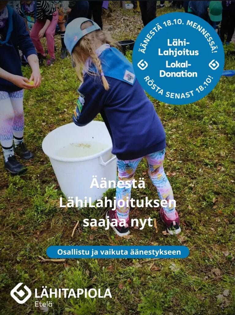 LähiTapiola  lahjoittaa 5-18.10.2026 - Lue lisää